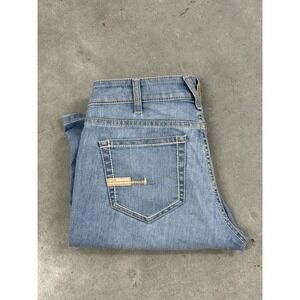 Ariat Perfect Rise Straight Jeans Womens 29S Blue Denim Western Cowgirl